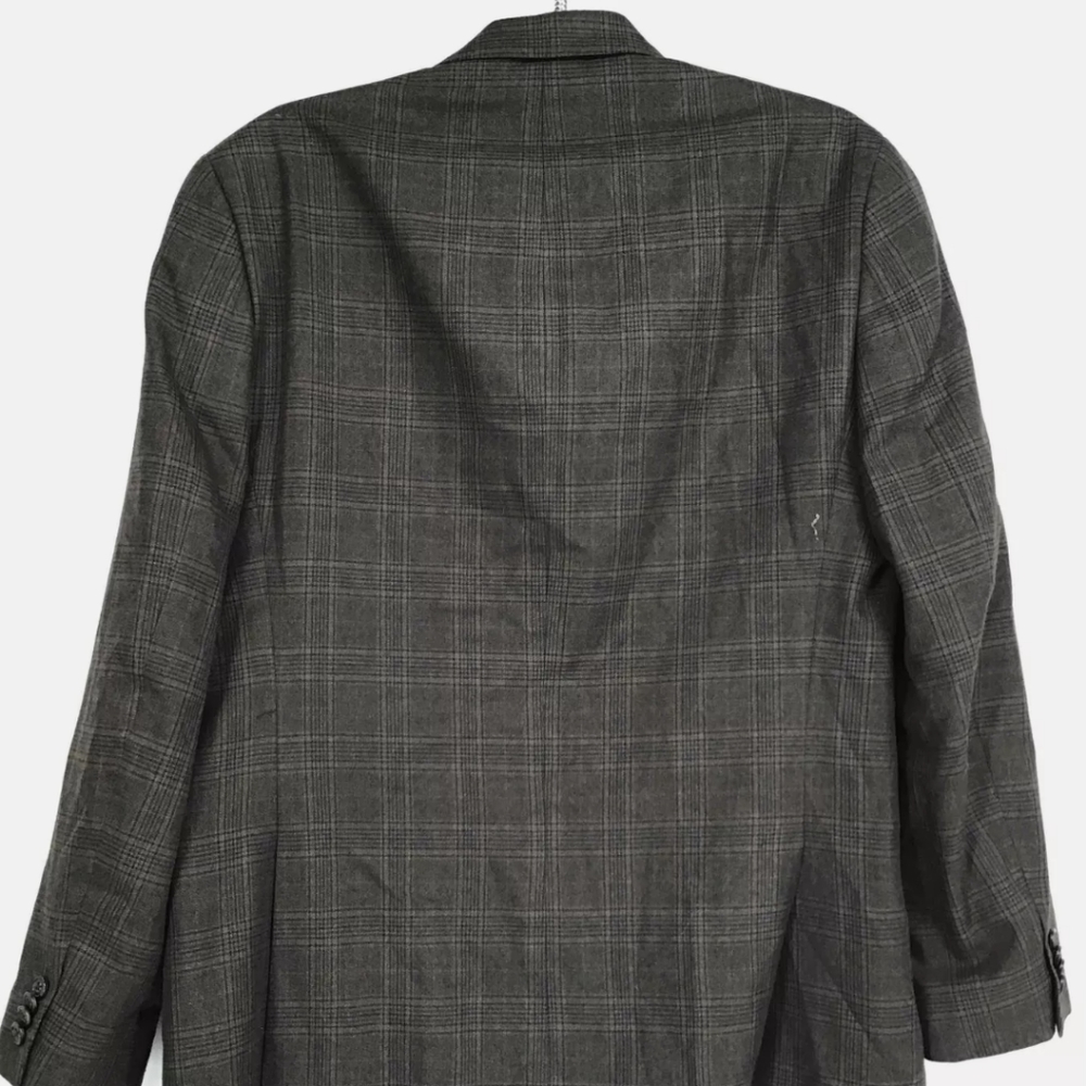 Michael by Michael Kors Men's Green Plaid designer Blazer Size 40R 40 - Picture 2 of 7